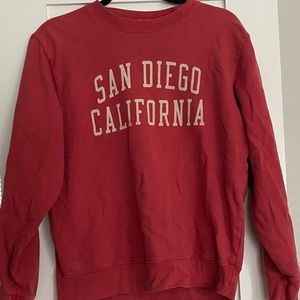 Red crewneck